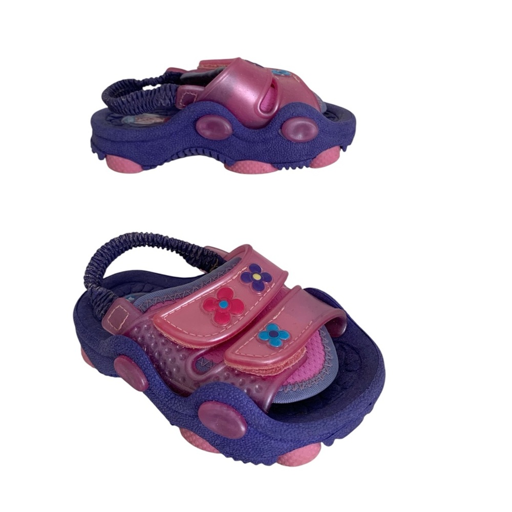 Keds Kids Water Shoes Sandals Baby Girls Size 5/6 Purple Pink Adjustable Straps